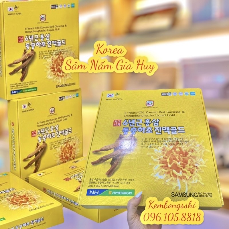 [HÀNG MỚI] Nước Hồng Sâm Núi Đông Trùng Hạ Thảo Hàn Quốc(8818)