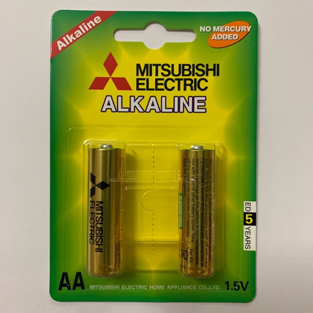 Pin AA Mitsubishi Electric Alkaline Chính Hãng Vỉ 2 Viên