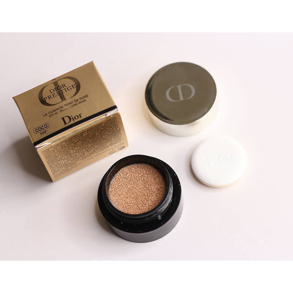 Cushion siêu đắt giá của D-ior Prestige Le Cushion Teint De Rose SPF50 Minisize 4gr