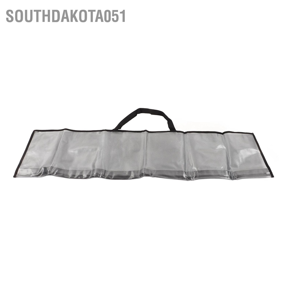 Southdakota051 Túi đựng cần câu cá Dung tích lớn trong suốt có thể gập lại Tay nghề tinh tế PVC Hộp cho ngoài trời
