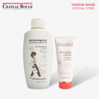 Combo Dưỡng Trắng Da Toàn Thân Chateau Rouge 400ml Và Sữa Rửa Mặt Chateau Rouge 200ml