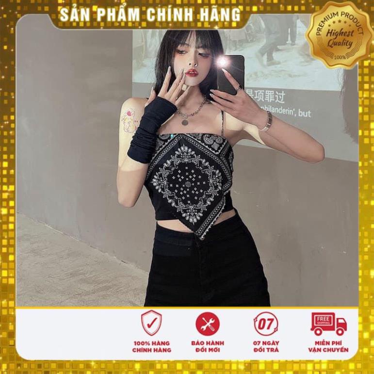 (FREE SHIP HOÀN XU) Áo Yếm 2 Dây Họa Tiết - áo 2 dây độc lạ đẹp - Chất bozip co dãn 4c đẹp mịn | BigBuy360 - bigbuy360.vn