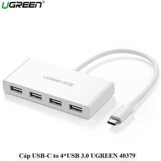 Bộ chuyển đổi usb type-c to 4*usb 3.0 ugreen - 40379 chính hãng