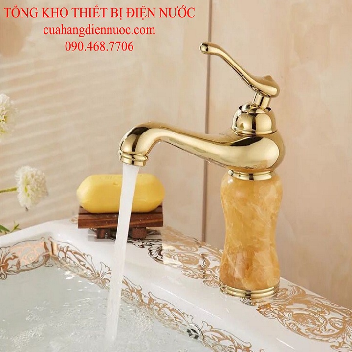 Vòi lavabo, vòi chậu nóng lạnh cao cấp SNL 09 tặng đôi dây cấp inox