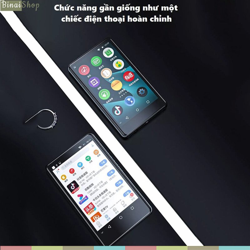 Ruizu H6 - Máy Nghe Nhạc Cảm Ứng Hệ Điều Hành Android 5.1, Kết Nối Bluetooth Wifi, Loa Ngoài