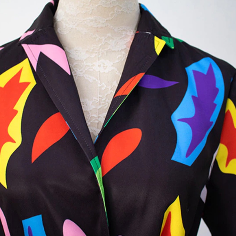 Stranger Things Eleven Goes to Mall Dress Cosplay Jumpsuit Swirl Printed Belted Romper The Mall Rats Girls Women 80s Outfit Suit Halloween