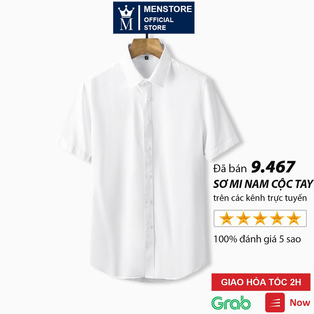 Áo sơ mi ngắn tay nam cao cấp Hamino chất lụa mềm mại thoải mái form rộng thời trang Hàn Quốc F | BigBuy360 - bigbuy360.vn