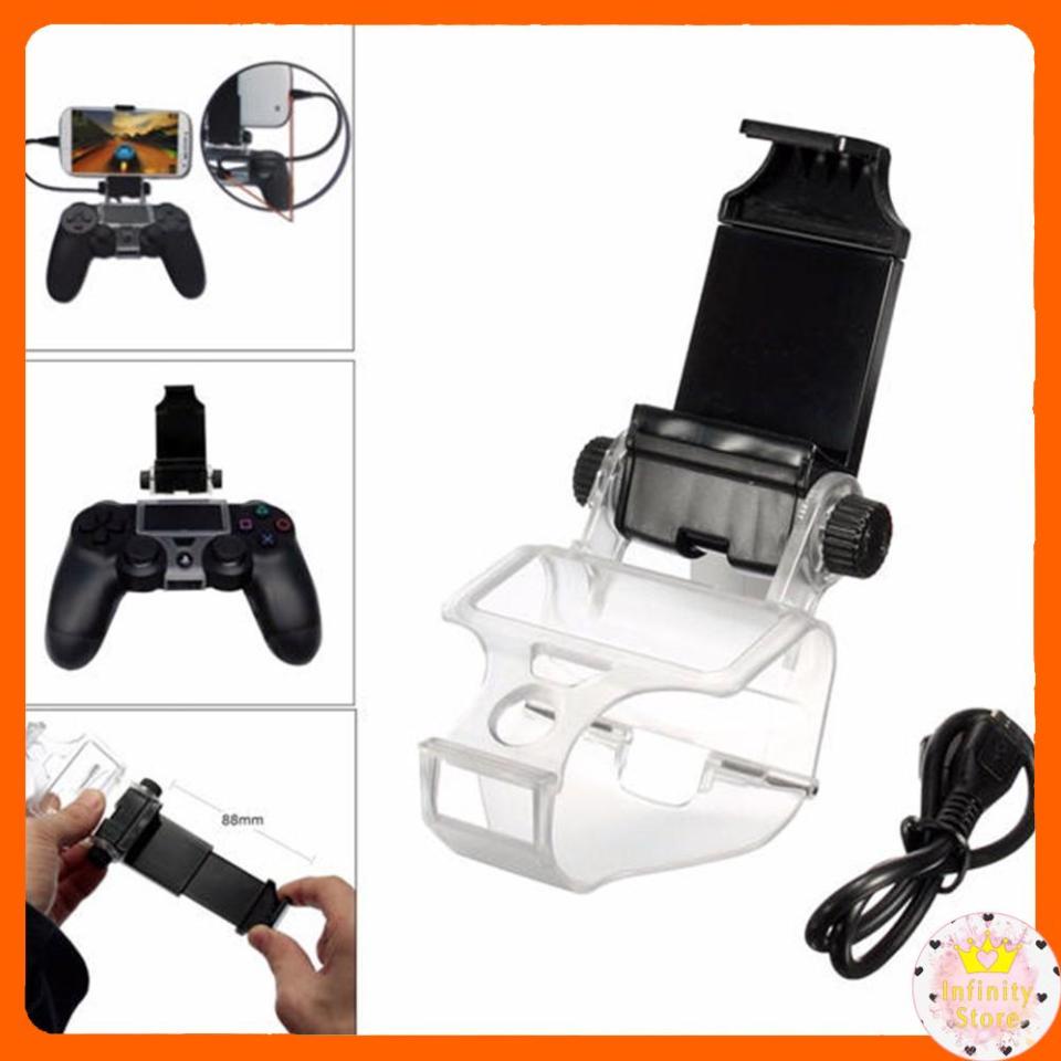 GIÁ GẮN TAY CẦM PS4 CHƠI GAME MOBILE – PS4 PHONE CLIP INFINY DECOR