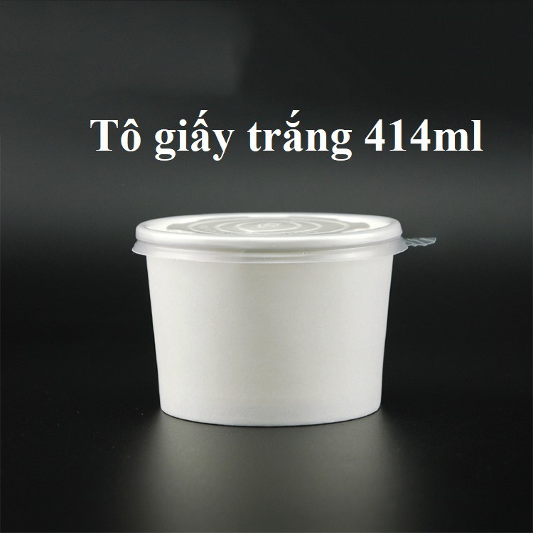 Tô giấy Kleur - Set 50 Tô giấy trắng 414ml (có nắp)