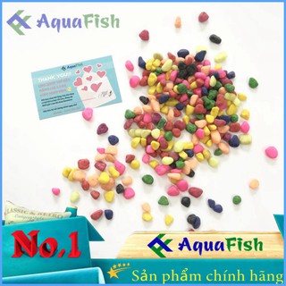 Sỏi nhiều màu dùng trang trí bể cá cảnh 1kg