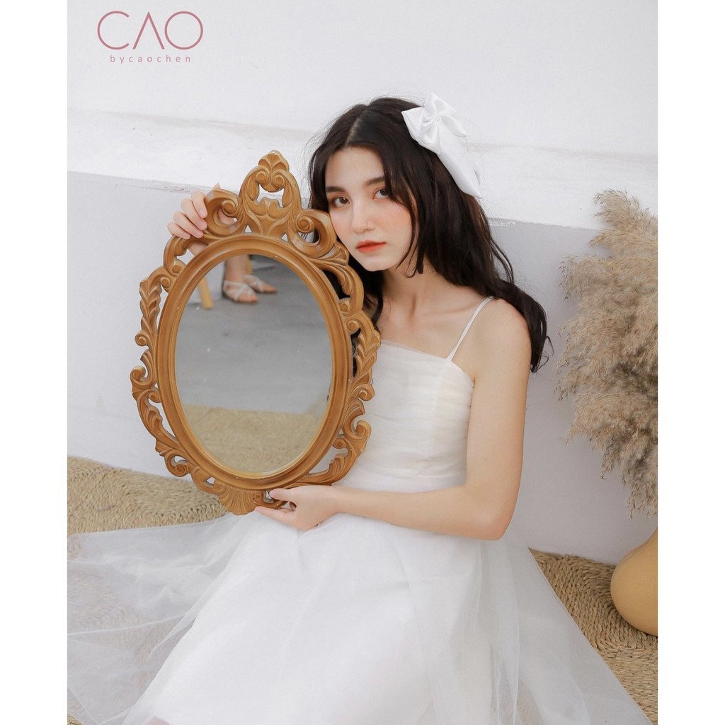 Đầm Nữ Hai Dây Maiden dress Thiết Kế Dây Rúm CaoCaobycaochen 2 Màu Đen Trắng Có Bigsize
