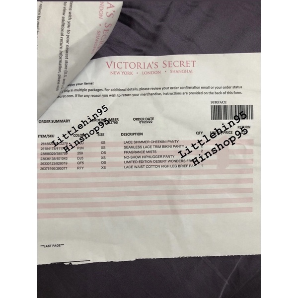 Nước hoa Victoria’s Secret Body mist