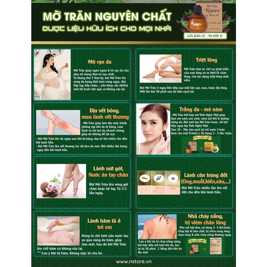 Mỡ trăn Nstore nguyên chất chính hãng 100%