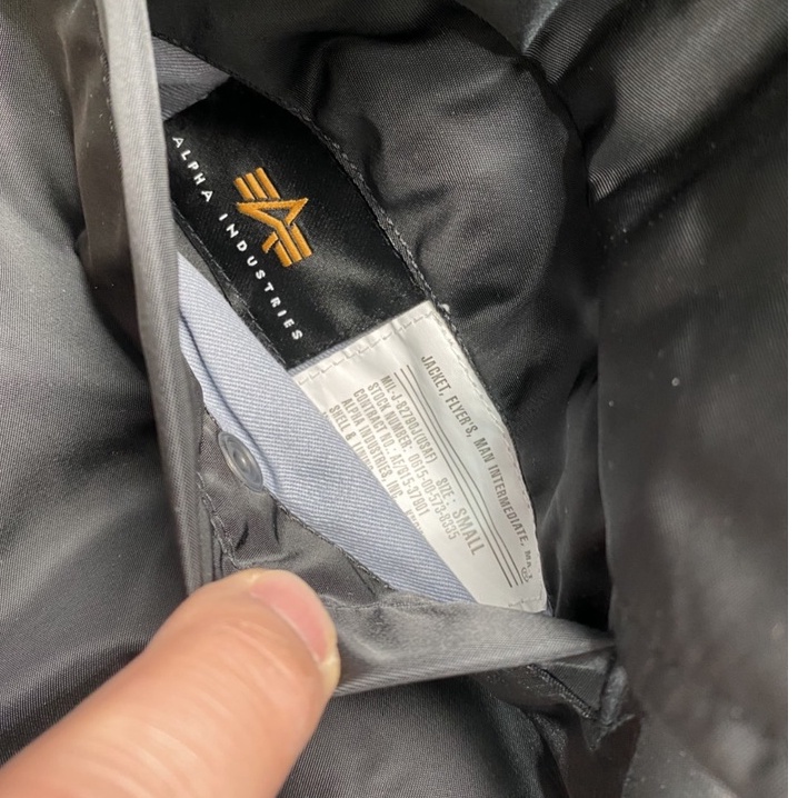 Áo Pilot Ma-1 chính hãng Alpha industries màu đen