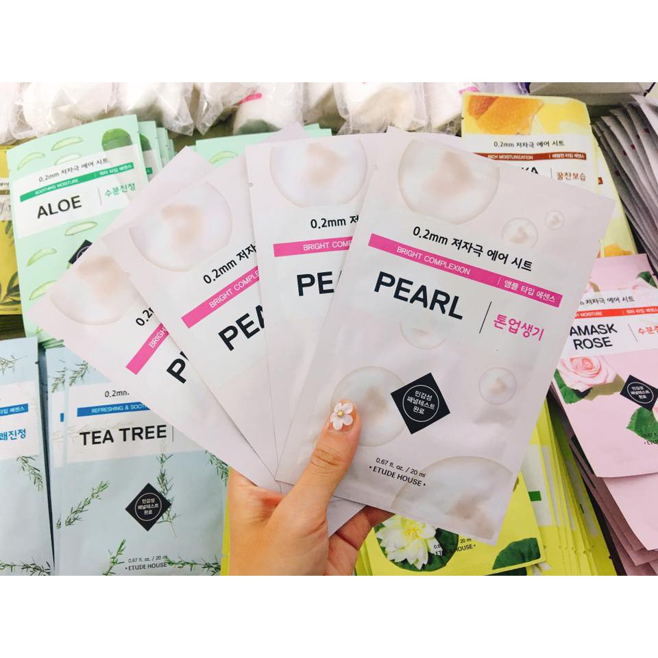 Mặt nạ giấy mỏng 0.2 Mm chiết xuất Ngọc Trai Pearl Etude House | Thế Giới Skin Care