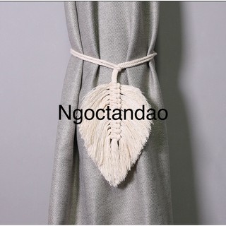 Dây buộc rèm cửa, dây buộc rèm macrame, Dây cột giữ rèm cửa macrame vintage phong cách cổ điển