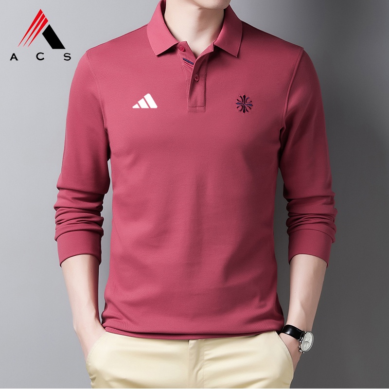 Áo polo Dài Tay Mùa Hè Hàng Mới Dành Cho Nam 6 Màu Lựa Chọn