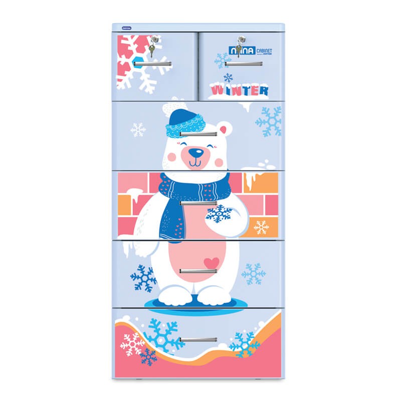 (Hà Nội) Tủ nhựa Duy Tân Mina 5 tầng Dương Gấu Tuyết