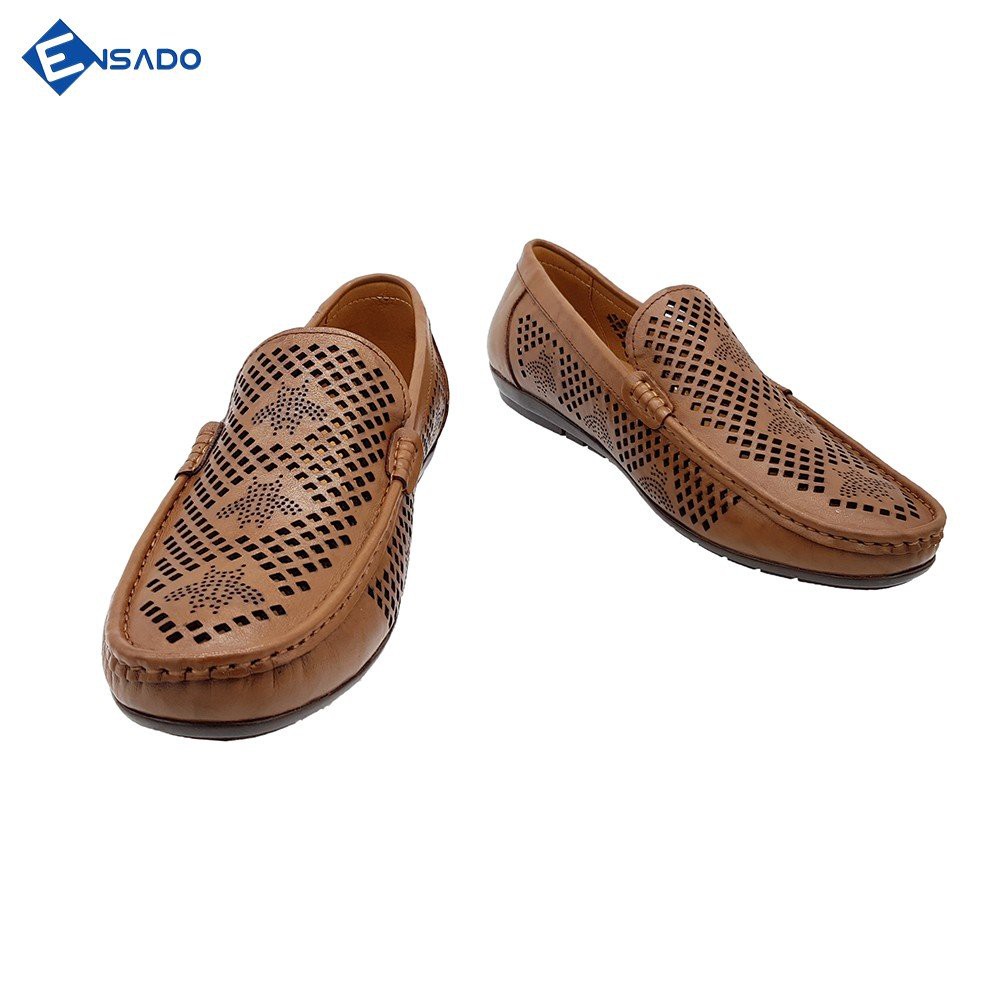 Giày Mọi Hè Giày Mùa Hè Nam Da Bò Thật Đẹp Cực Thoáng Ensado MH3016