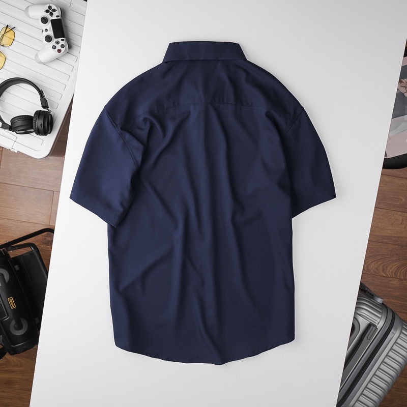 Áo sơ mi nam tay ngắn có túi Bigsize < 120kg
