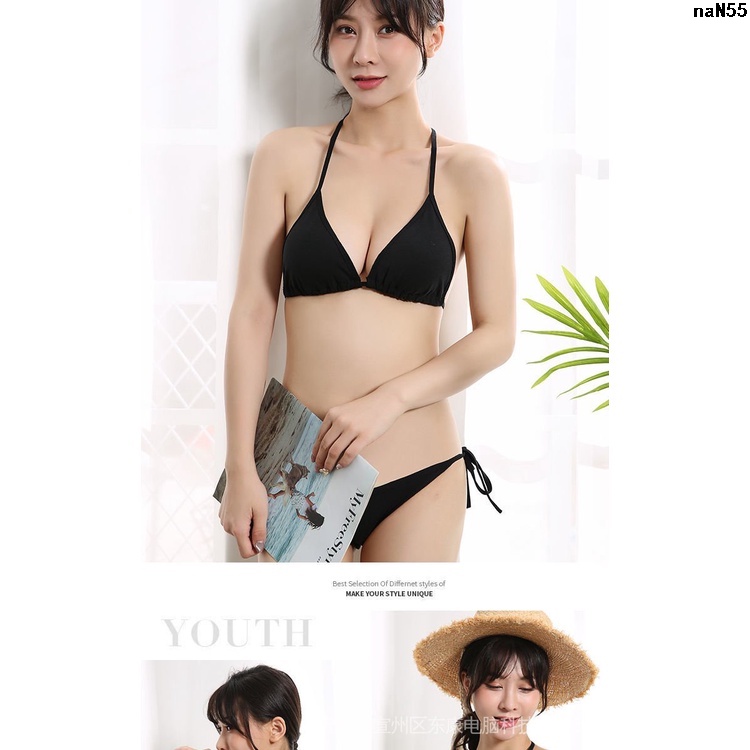 Áo Ngực Cotton Siêu Mỏng Không Có Gọng Thép Cà Vạt Bên Trong Cổ Buộc Dây Đẹp Mắt Cho Nữ