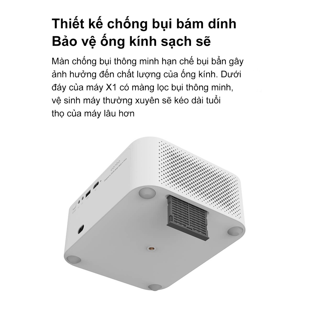 Máy chiếu mini Wanbo X1/X1 Pro-Android 9.0 hỗ trợ điện thoại di động và máy chiếu 4k xem phim đồng thời