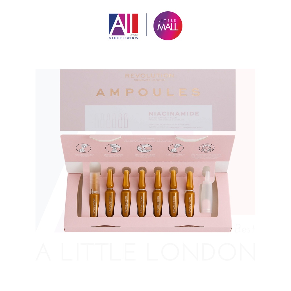 [TOP 1 SHOPEE] Tinh chất mờ thâm, se lỗ chân lông Revolution Skincare Niacinamide Ampoules 7*2ml (Bill Anh)