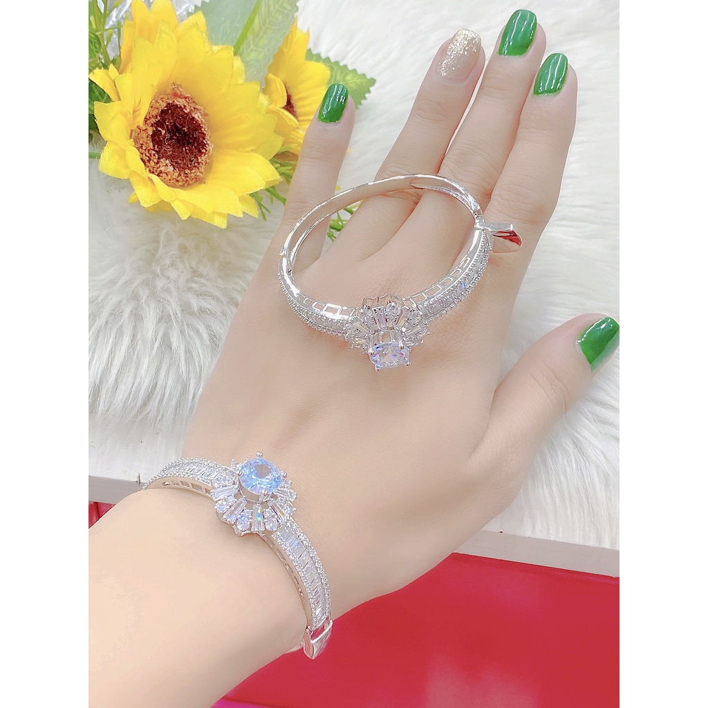 V328 Vòng tay nữ UHA thiết kế độc đáo , lắc tay bền màu thiết kế cao cấp sáng lấp lánh
