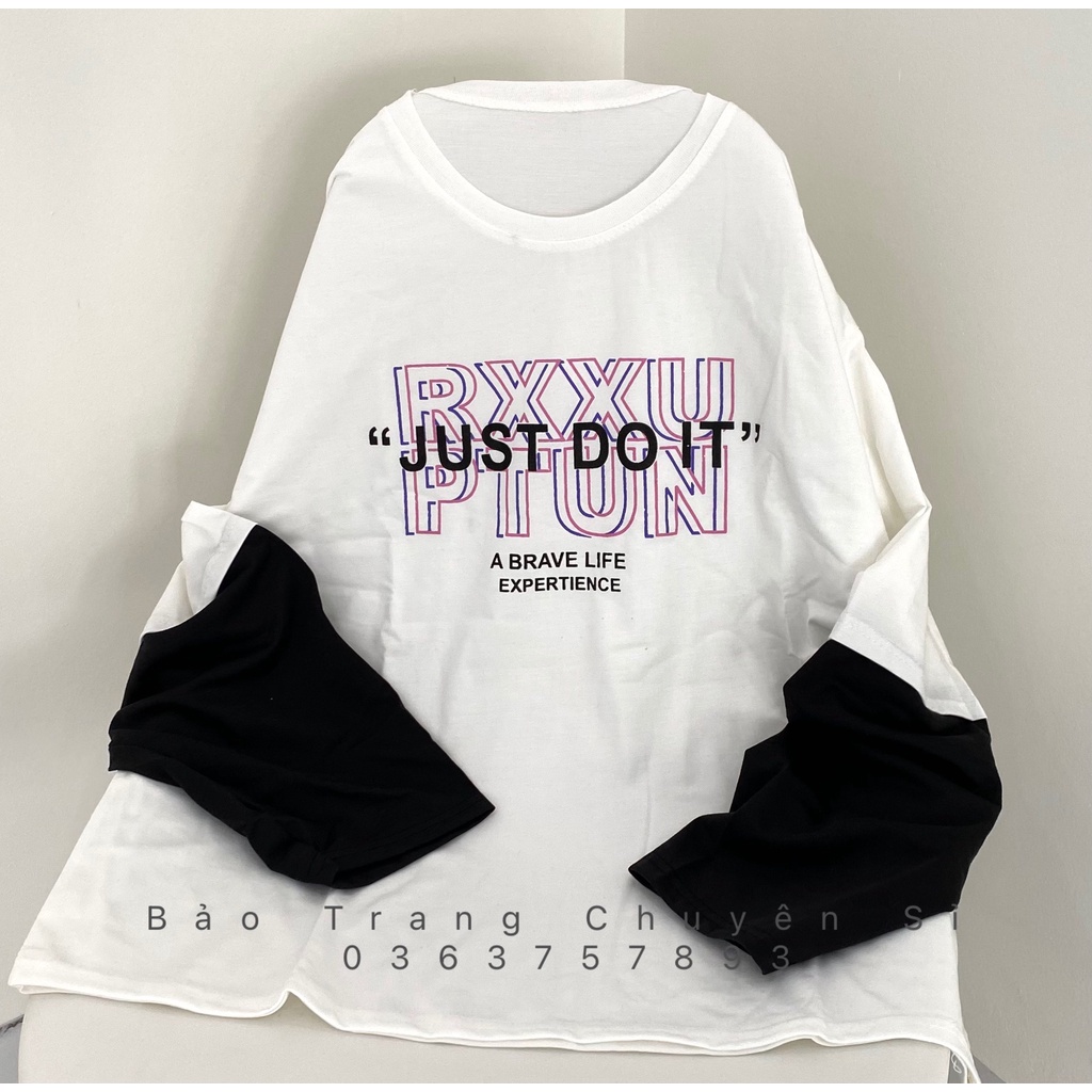 [CÓ ẢNH THẬT] Áo Thun Dài Tay XXO Tay Nối Form Rộng Unisex Nam Nữ 3 Màu Chất Thun Coton Ulzzang