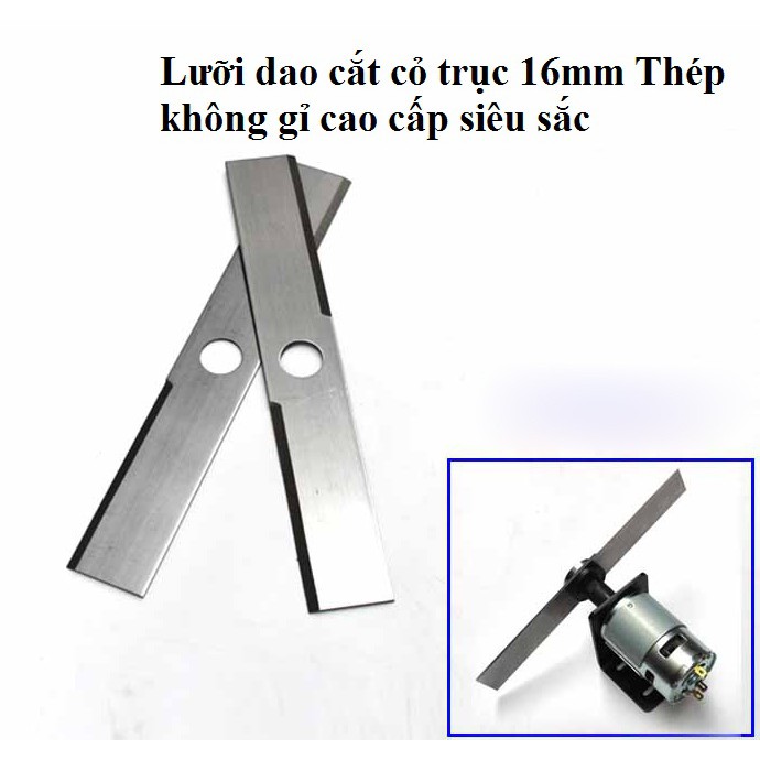 Lưỡi cắt cỏ dùng cho motor 775,895 lỗ ren 16mm