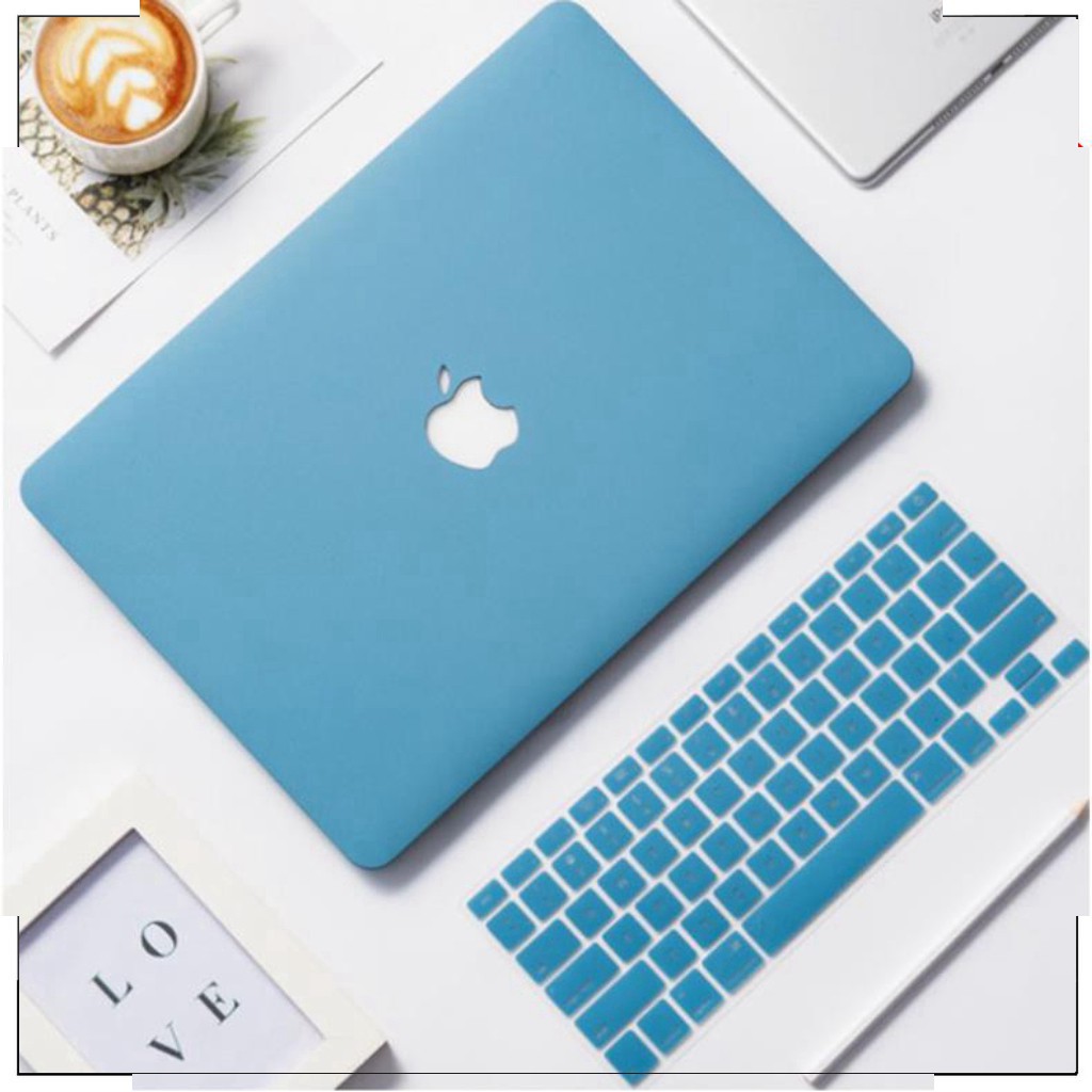 Combo Ốp Macbook Màu Xanh Pastel - Chất liệu:Nhựa ABS ko làm xước viền máy (Ốp) + Phủ Phím (Silicon) VÀ NHIỀU MÀU KHÁC | WebRaoVat - webraovat.net.vn