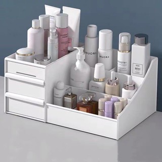 [HÀNG SẴN]- FREESHIP 50K - KỆ MỸ PHẨM BẰNG NHỰA 2 TẦNG LOẠI ĐẸP HÀNG SẴN MÀU TRẮNG - HH049