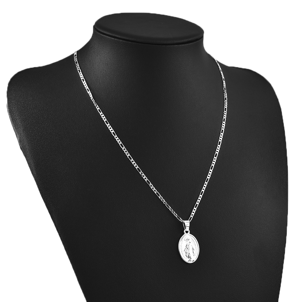 Virgin Mary Pendant Chain Necklace Jewelry