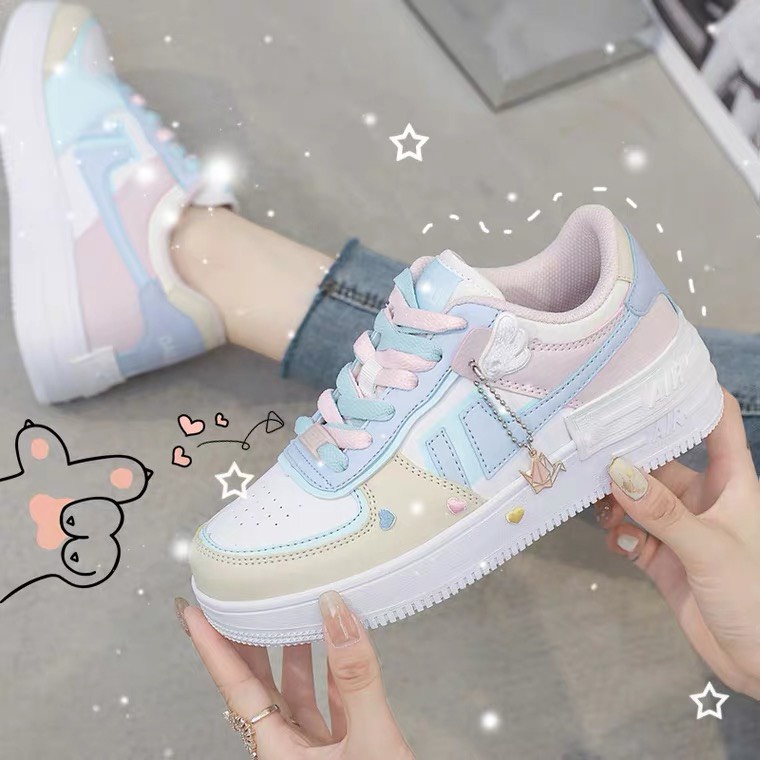 GIÀY NỮ ULZZANG KẸO NGỌT, SNEAKER AF1 HOT TREND