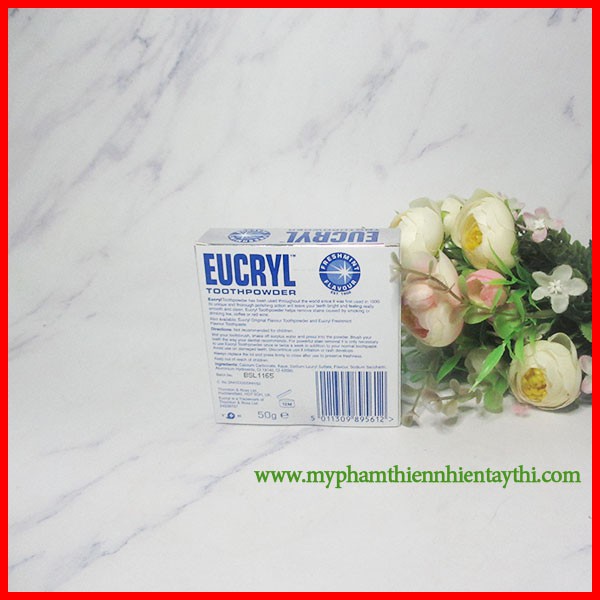 Bột Trắng Răng Eucryl Toothpowder 50g Chính Hãng