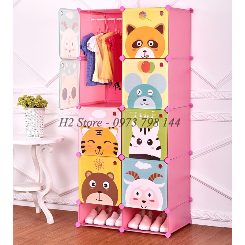[HOT] TỔNG KHO TỦ NHỰA LẮP GHÉP 8 Ô + 2 GIÀY VÁCH HỒNG PHẤN ĐỂ ĐỒ ĐA NĂNG THÔNG MINH TREO ĐƯỢC ĐỒ NGƯỜI LỚN sâu 47cm