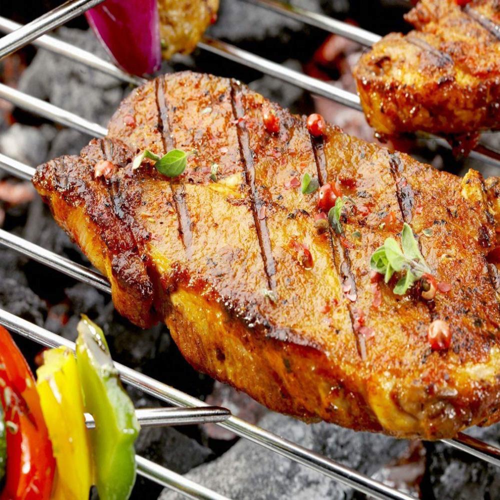 Vỉ Nướng BBQ Bằng Thép Không Gỉ Tiện Dụng Cho Gia Đình