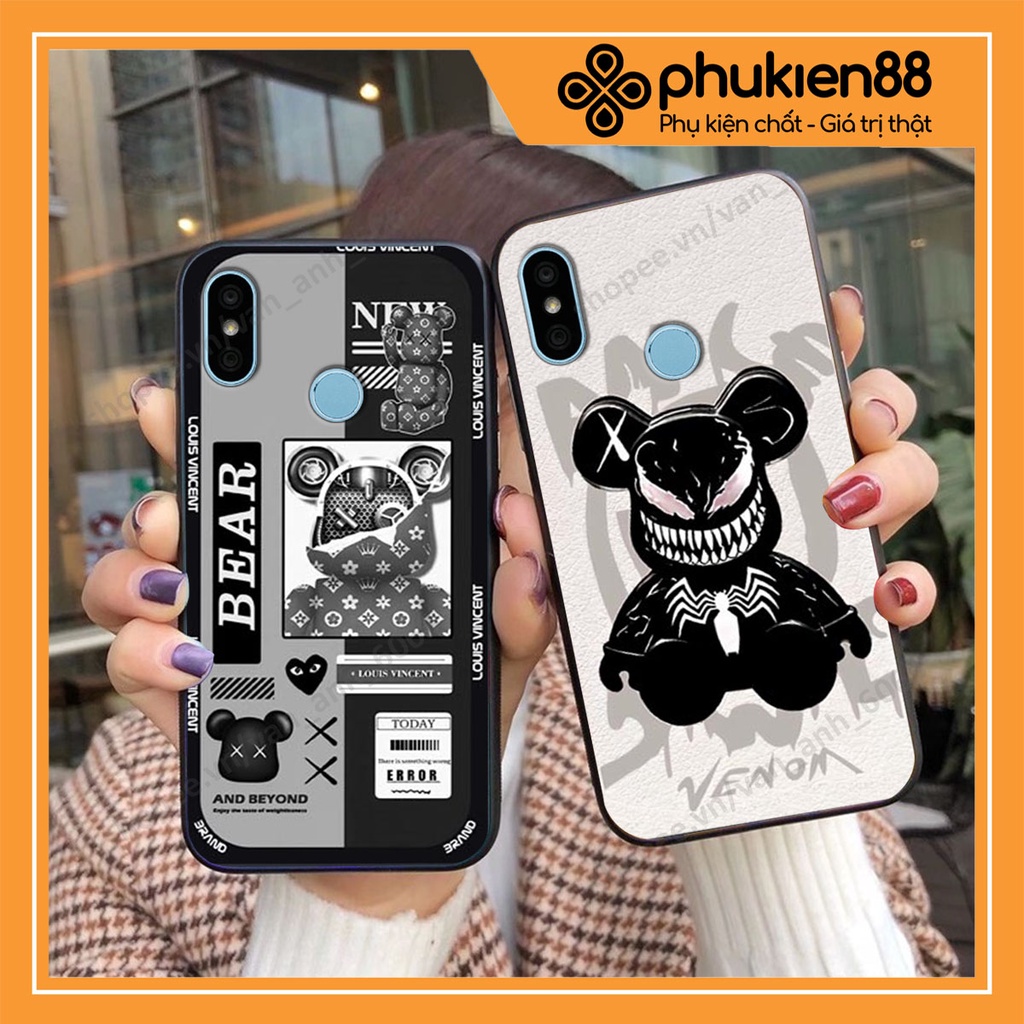 Ốp lưng Xiaomi Mi A2 hình kaws, bear brick, venom thời trang siêu ngầu