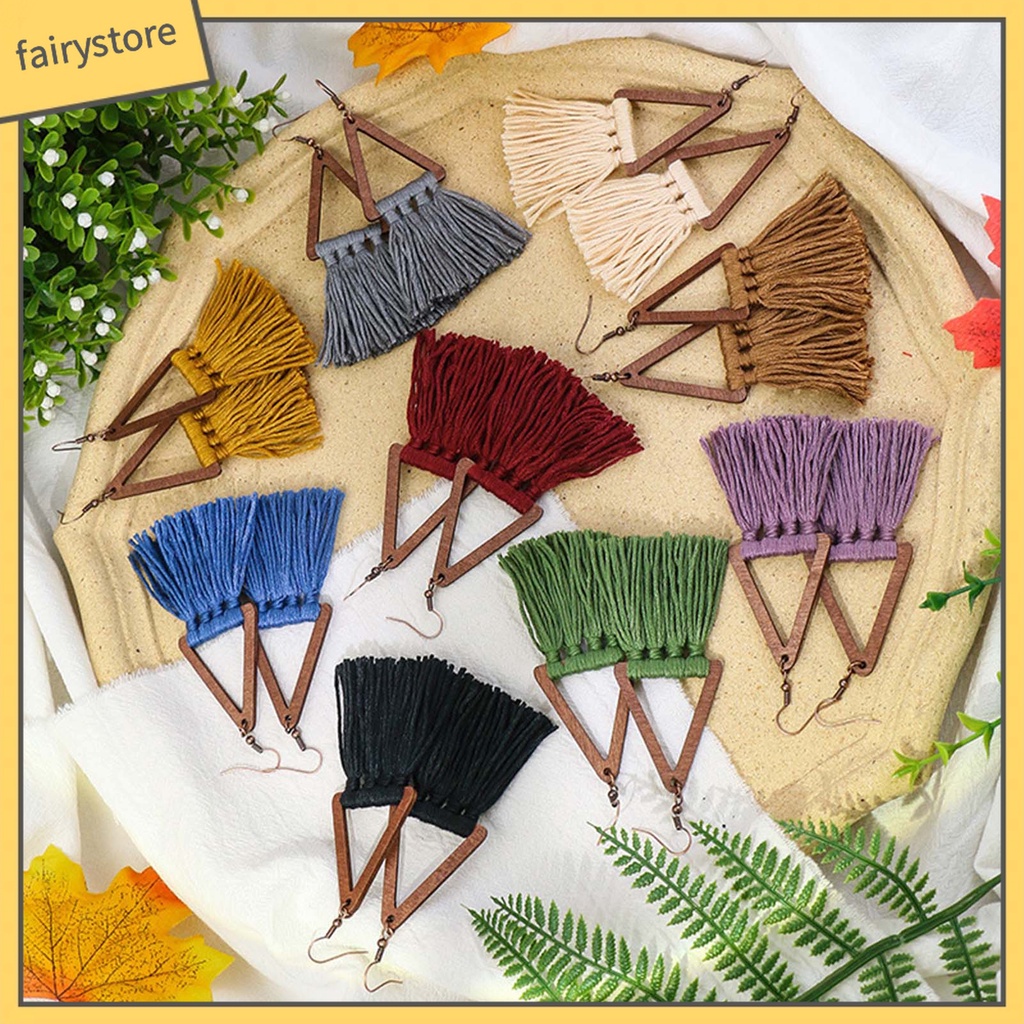 1 Đôi Khuyên Tai Phong Cách Bohemian Thời Trang Cho Nữ