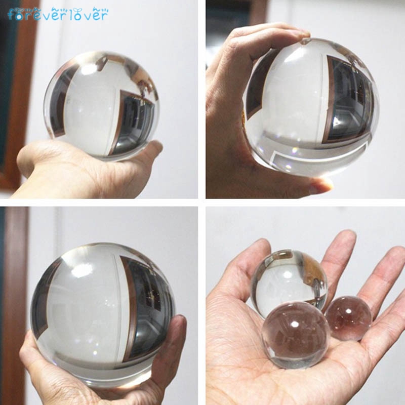 Quả cầu thủy tinh trong suốt kích thước 30/40/50mm dùng trang trí
