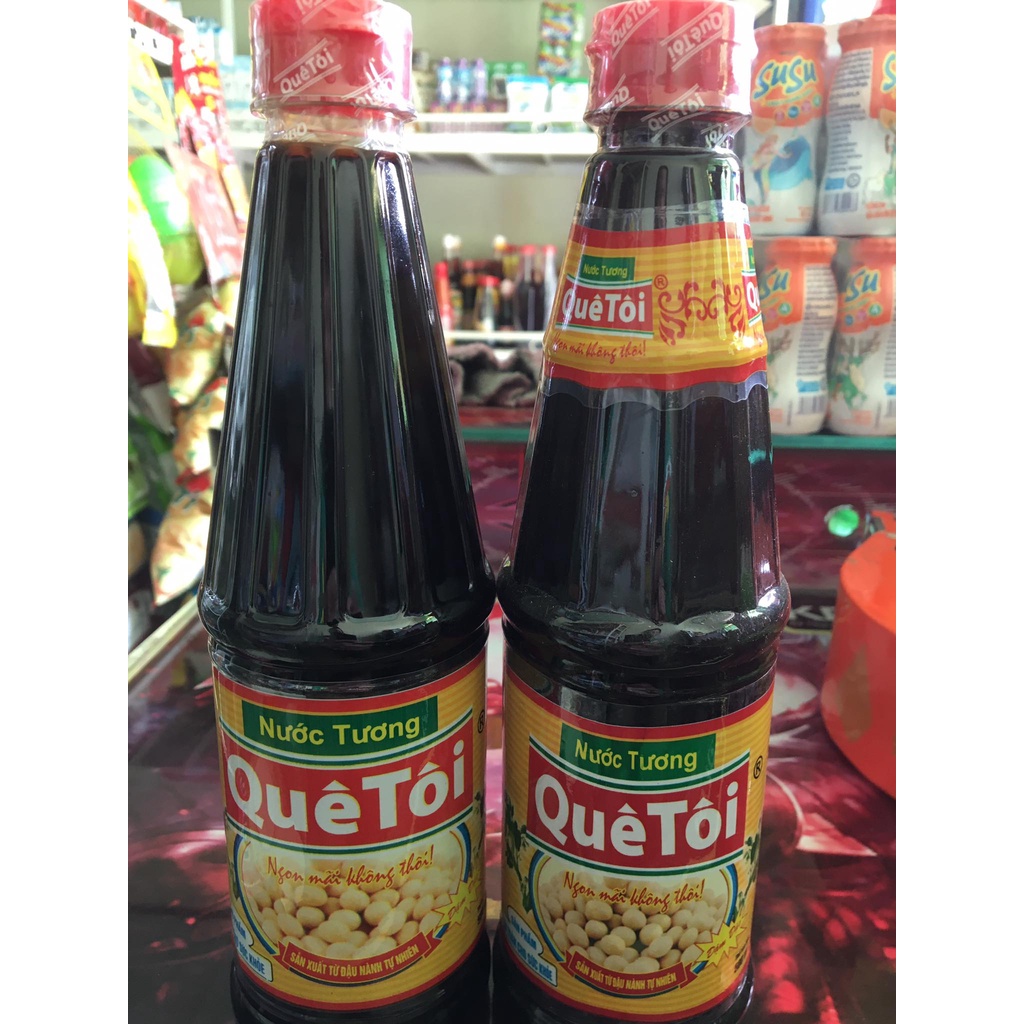 Combo 2 chai tương ớt,tương cà, nước tương maggi Quê Tôi 500ml