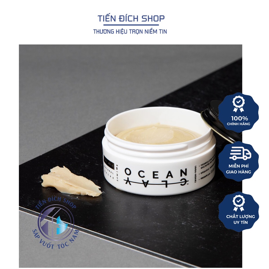 Sáp vuốt tóc nam (SHEH•VOO) Ocean Clay 70ml từ Mỹ