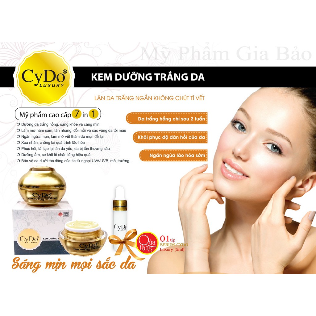 KEM DƯỠNG TRẮNG DA LUXURY - CYDO 30G