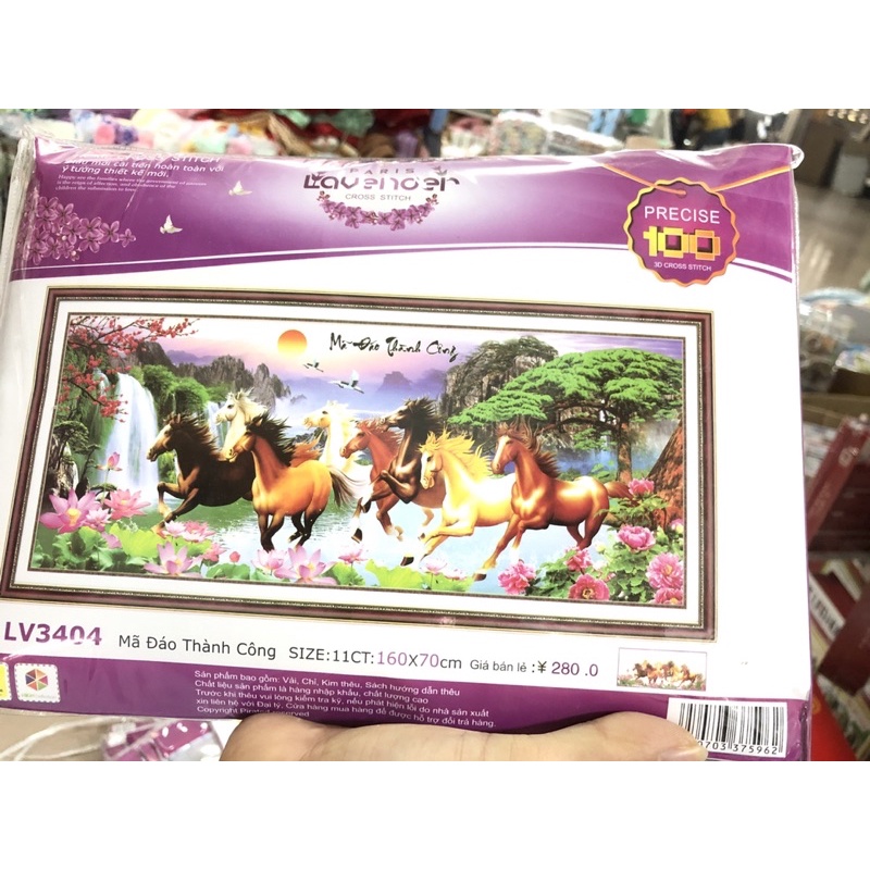 Tranh Đính Đá-Tranh Thêu Mã Đáo Thành Công Lv544,Lv543,Lv3403,Lv3404,MN0080