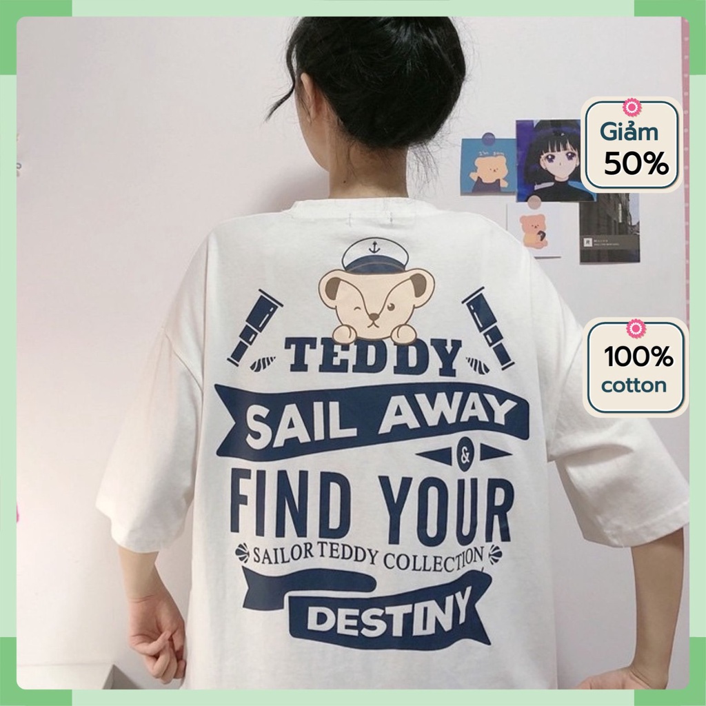 Áo thun tay lỡ nam nữ, áo phông nữ nam unisex form rộng chất cotton mát mịn thấm hút mồ hôi in hình sắc nét | BigBuy360 - bigbuy360.vn