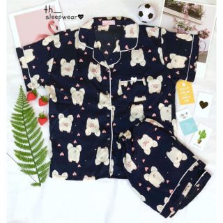 Set Pijama Đùi Lụa Satin Chuẩn hịn