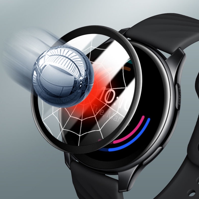 Kính Cường Lực Cong 3D Bảo Vệ Màn Hình Đồng Hồ Thông Minh Samsung Galaxy Watch 4 40mm 44mm HD 2