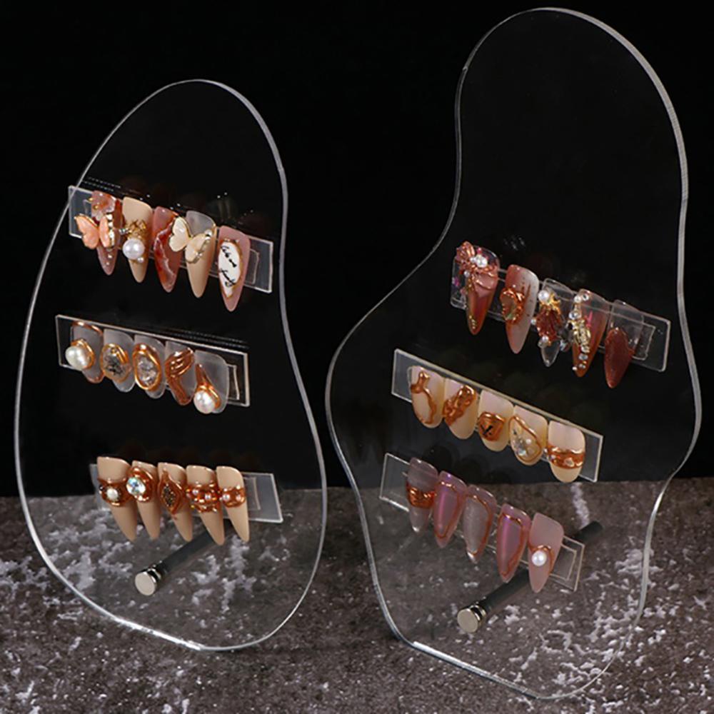 Khay Trưng Bày Móng Tay Giả Bằng Acrylic Trong Suốt