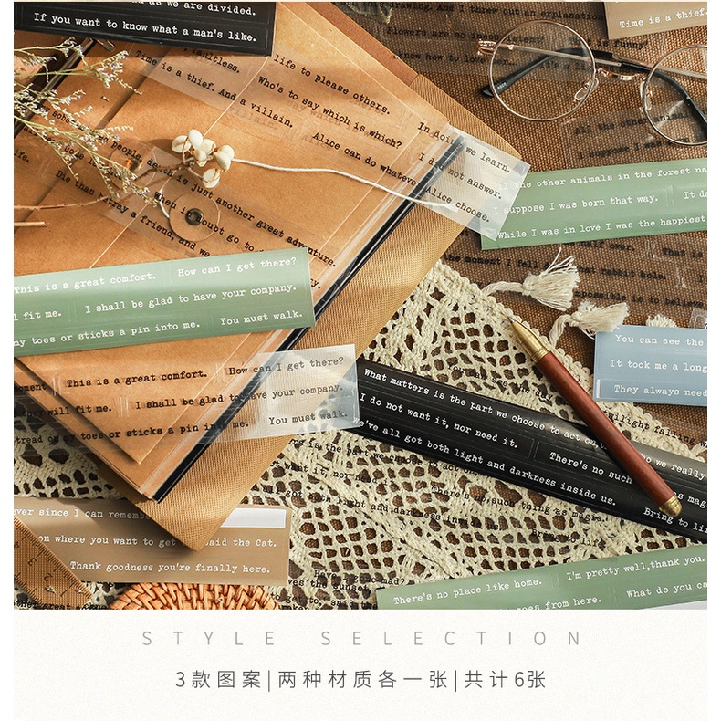 Sticker chữ trang trí sổ tay, sticker câu quotes, hình dán trang trí sổ cute