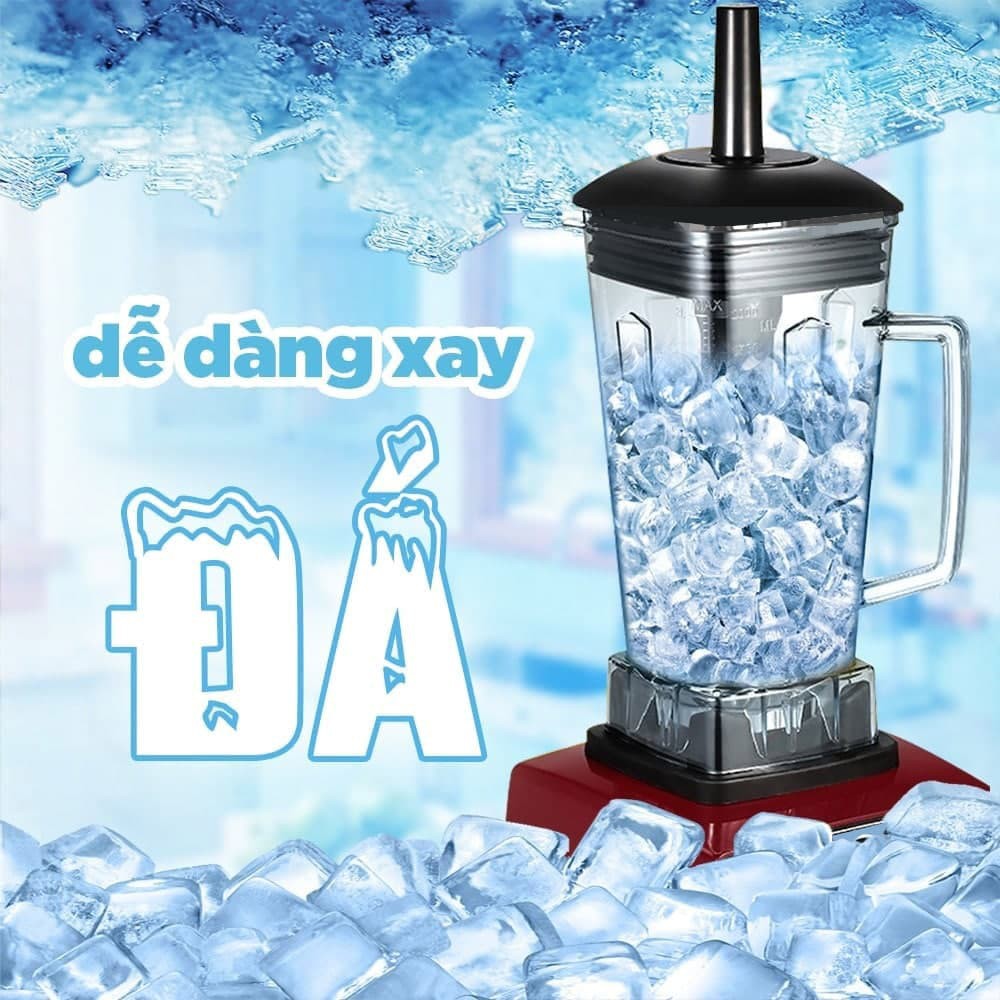 Máy xay sinh tố,xay thịt đa năng,máy xay công nghiệp HAEGER -2L công suất lớn 1500W - xay mạnh,xay mịn cả đá.BH 12 tháng